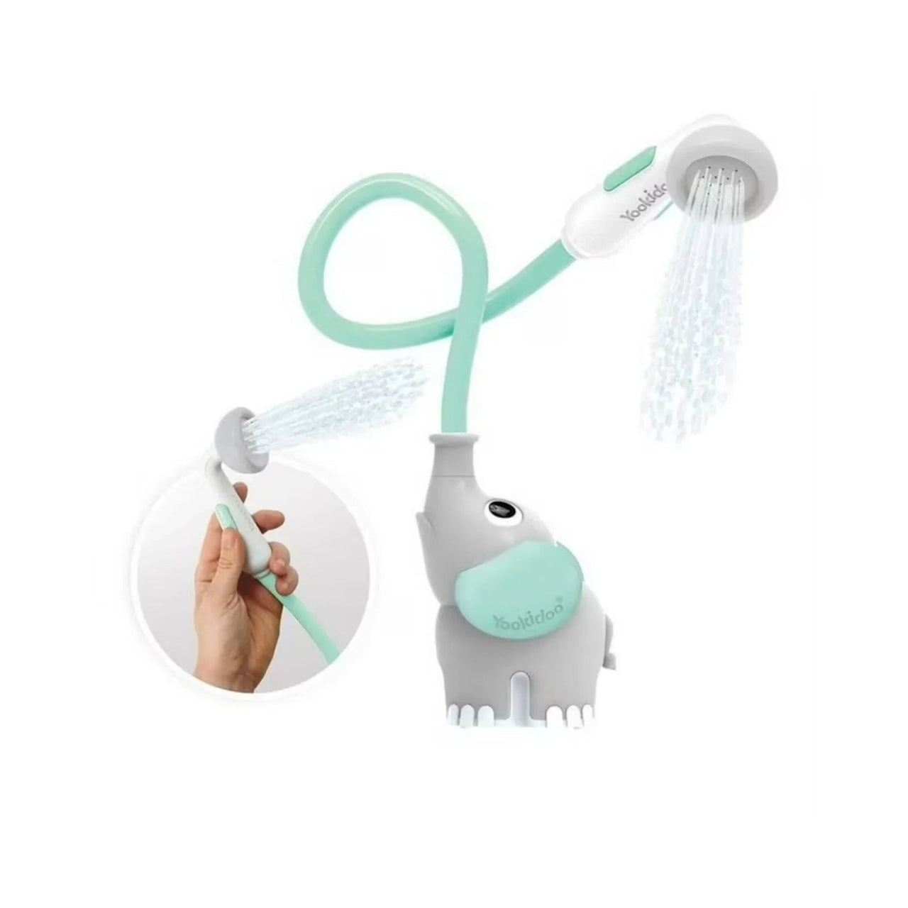 Yookidoo Baby Shower Bath Toy Elephant - Turquoise - Miu Mau Baby & Kids Store