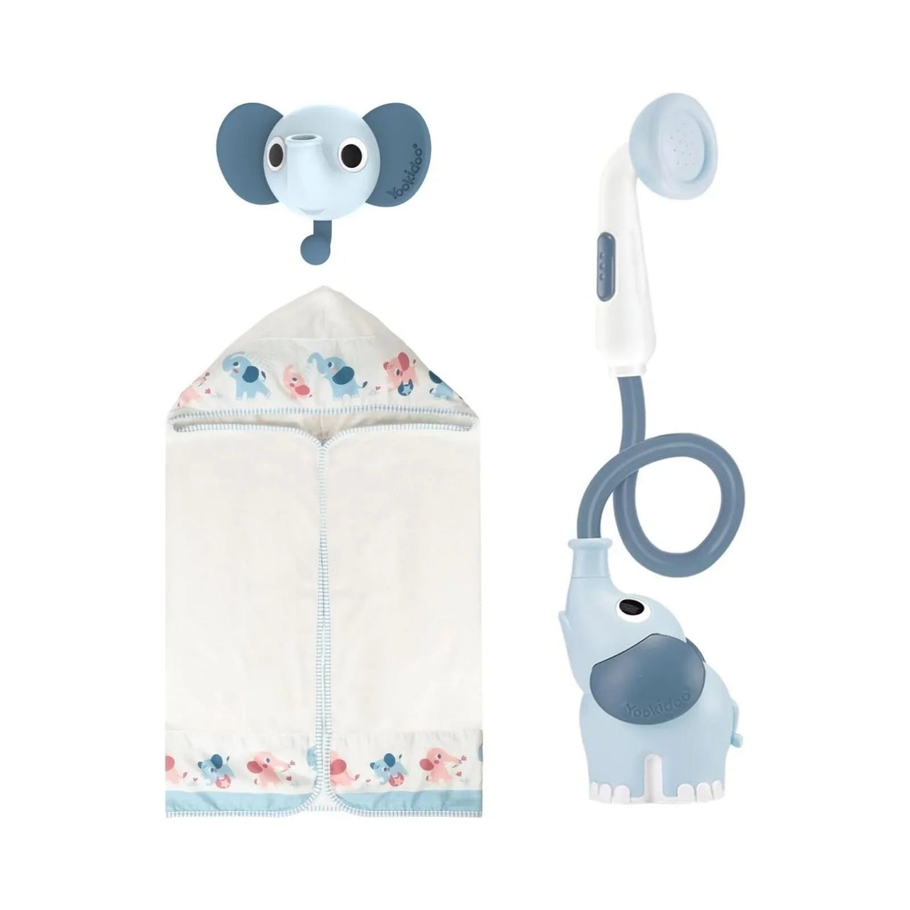 Yookidoo Baby Shower Gift Set Elephant - Cloudy Blue - Miu Mau Collectibles