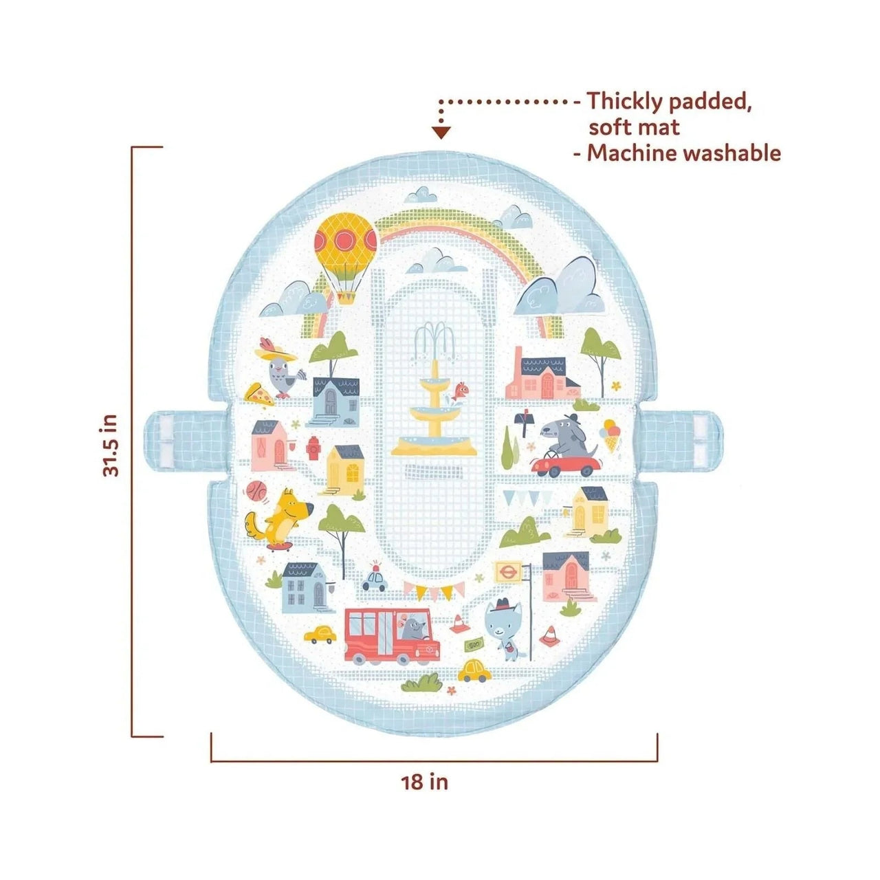 Yookidoo Urban Gymotion Lay to Sit - Up Playmat - Miu Mau Collectibles